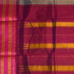 Ilkal Silk Dusty Plum Saree with Blouse