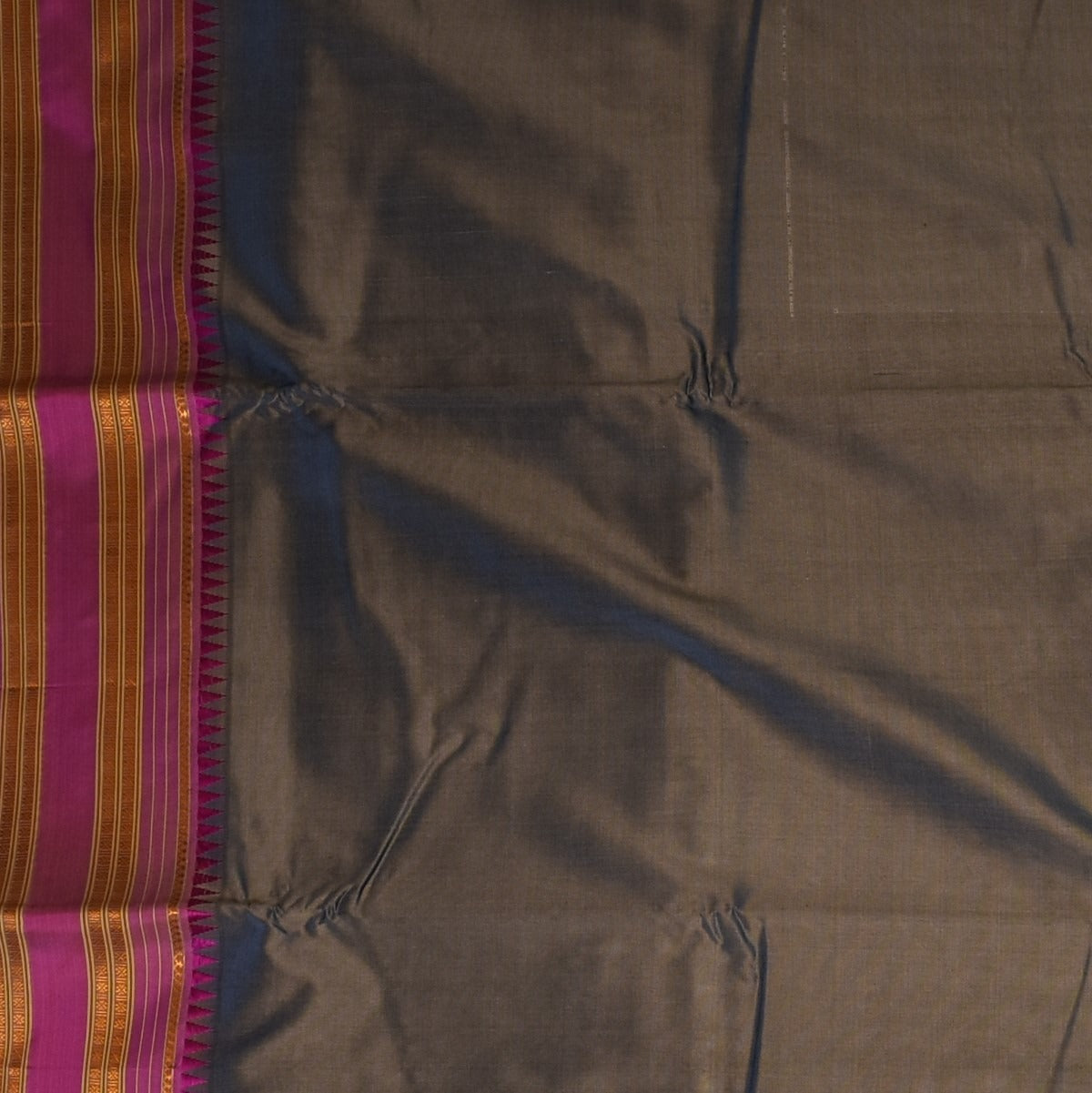 Ilkal Silk Dusty Plum Saree with Blouse