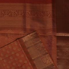 Pure silk Rustic Brown Saree with Blouse