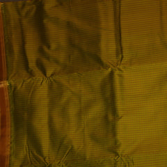 Ilkal Pure Silk Lime Green Saree With Zari Border