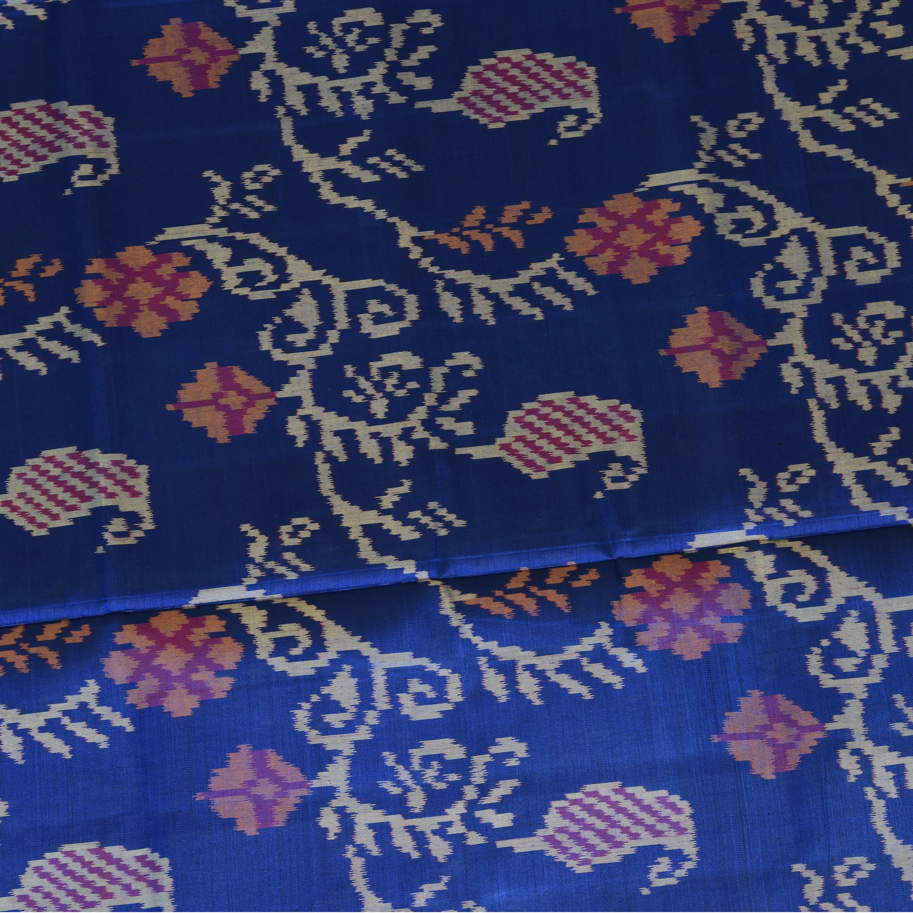 Rajkot Patola Midnight Blue Saree with Blouse