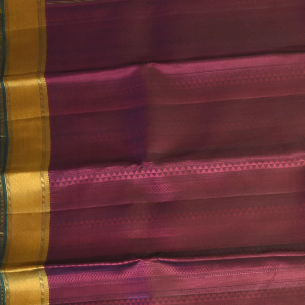 Kanchipuram Silk Deep Maroon Saree with Blouse