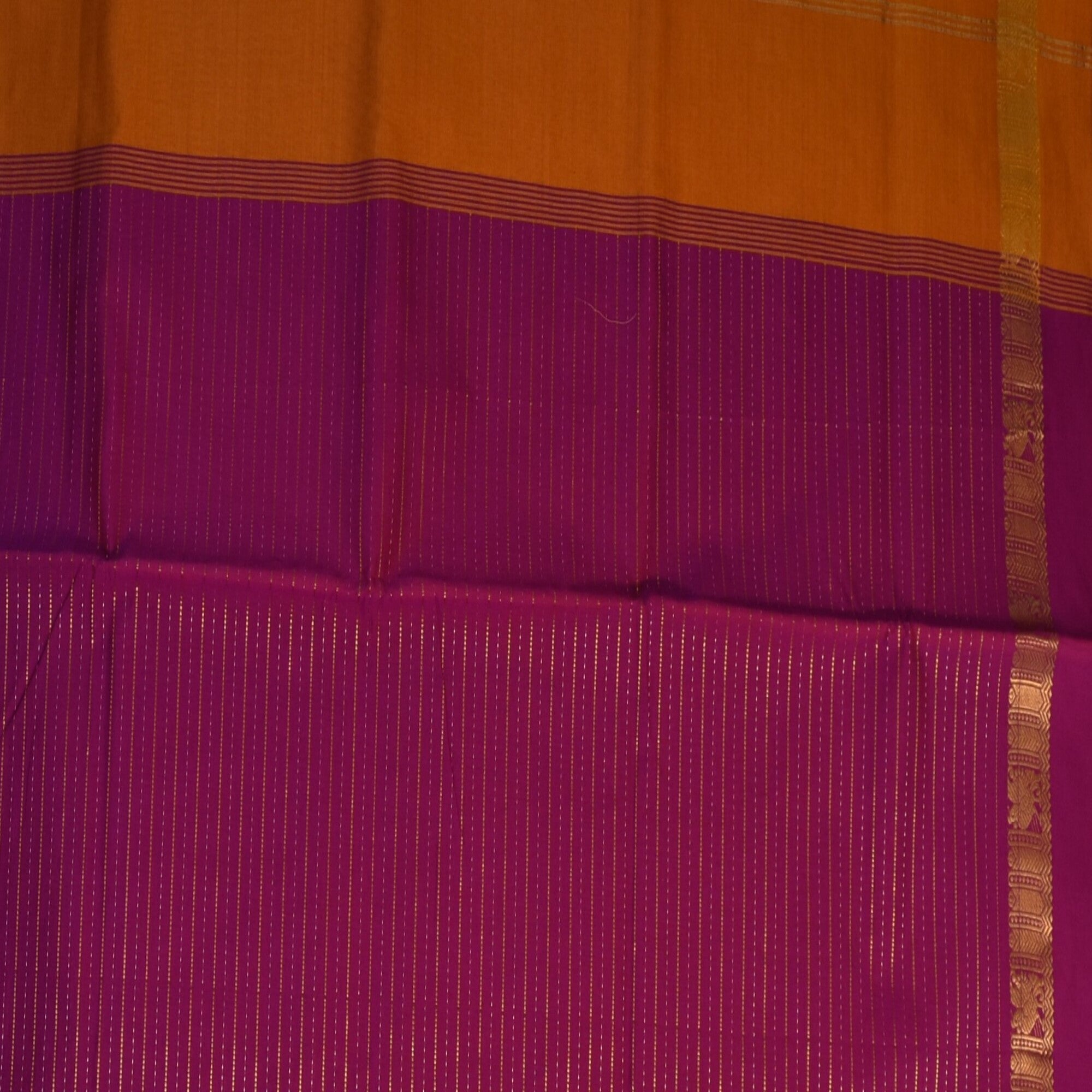 semi cotton pink saree gold jari boarder