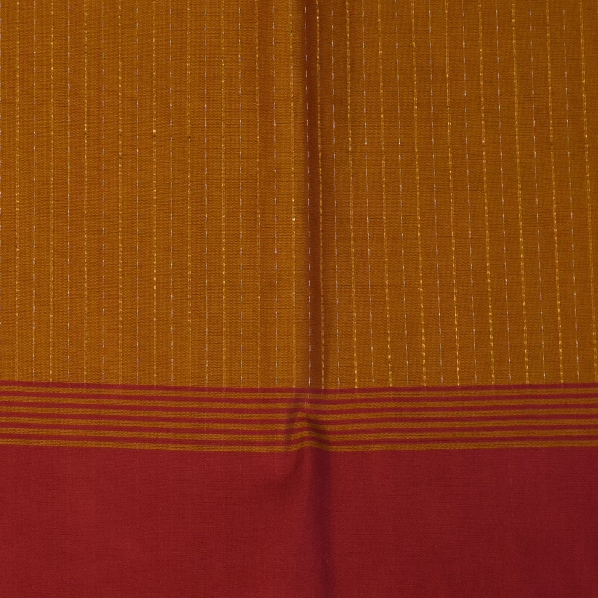 semi cotton mustard saree with blouse