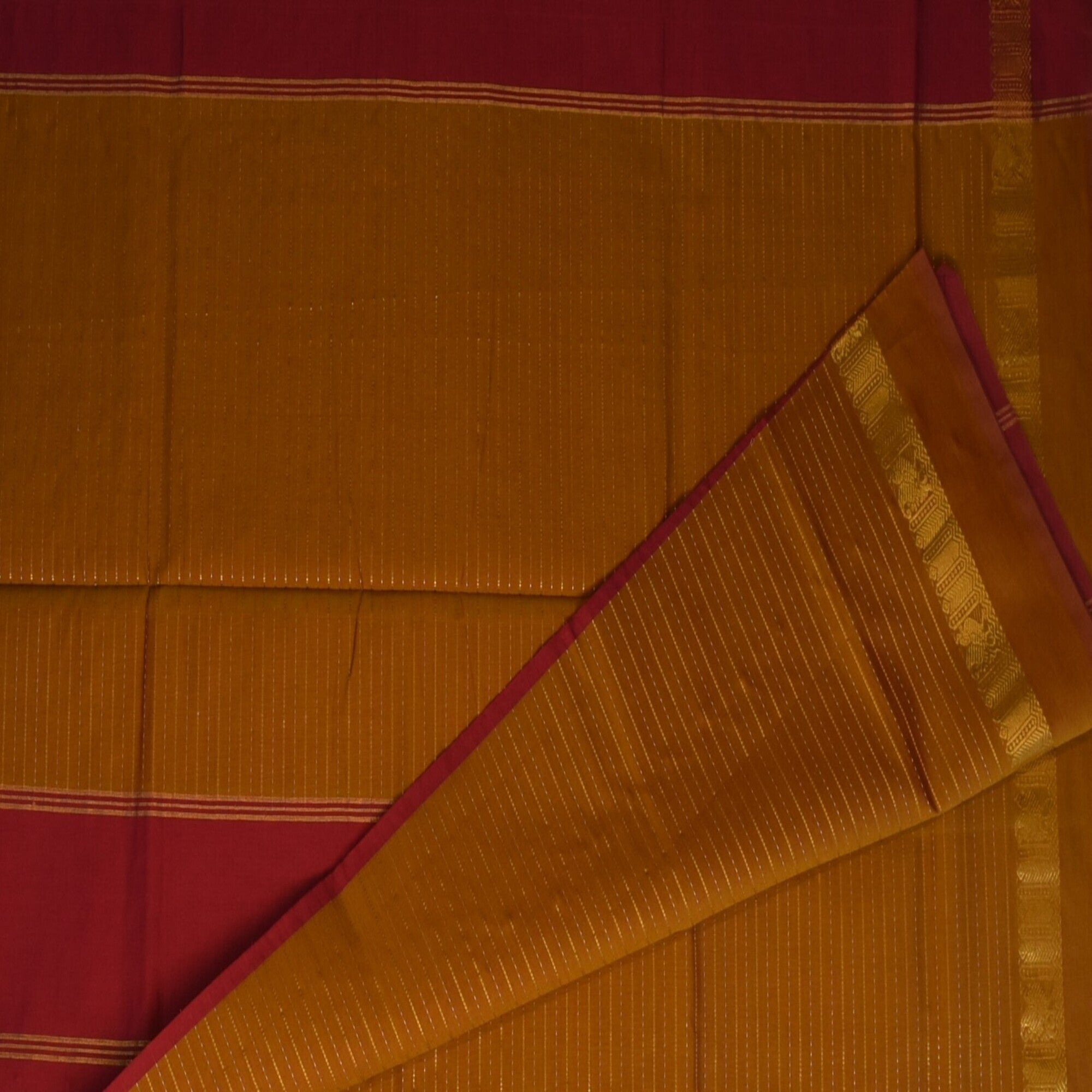 semi cotton mustard saree with blouse
