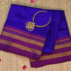 Ilkal Silk Royal Violet Saree with Blouse