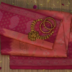 Pure silk Crimson Burgundy Saree with Blouse