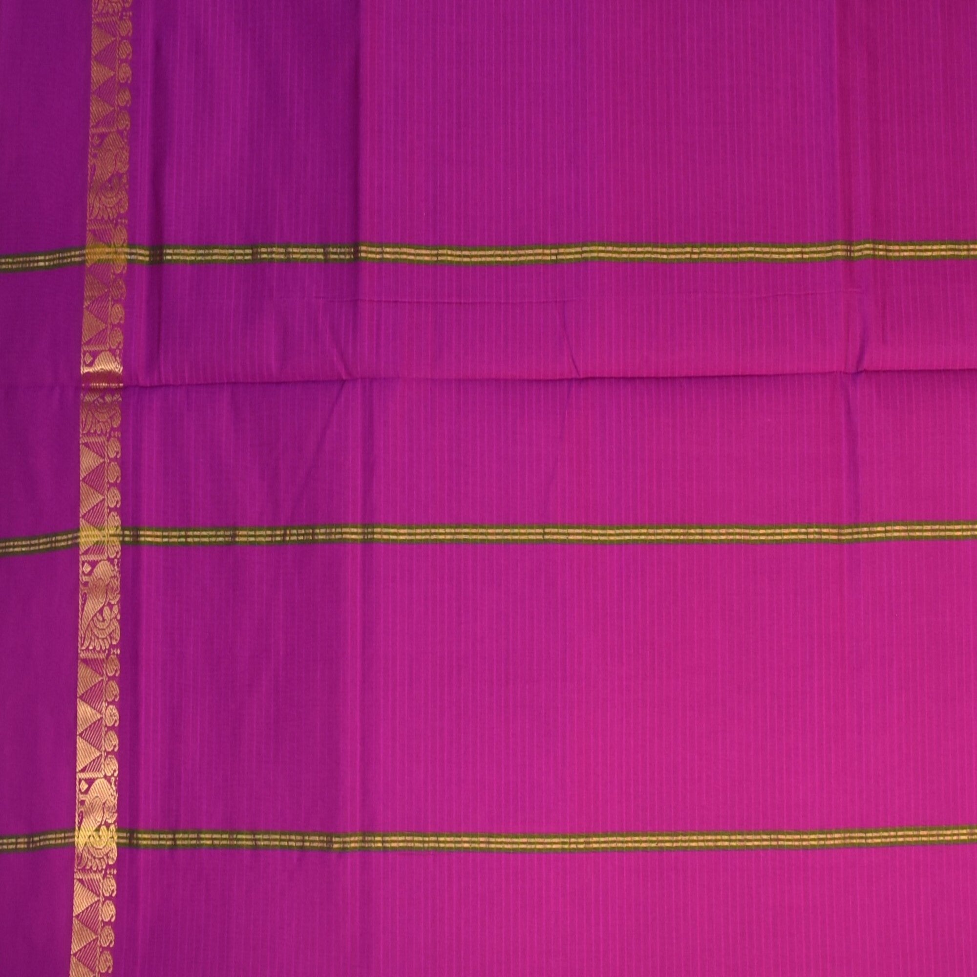 semi cotton green saree with dark green boarder