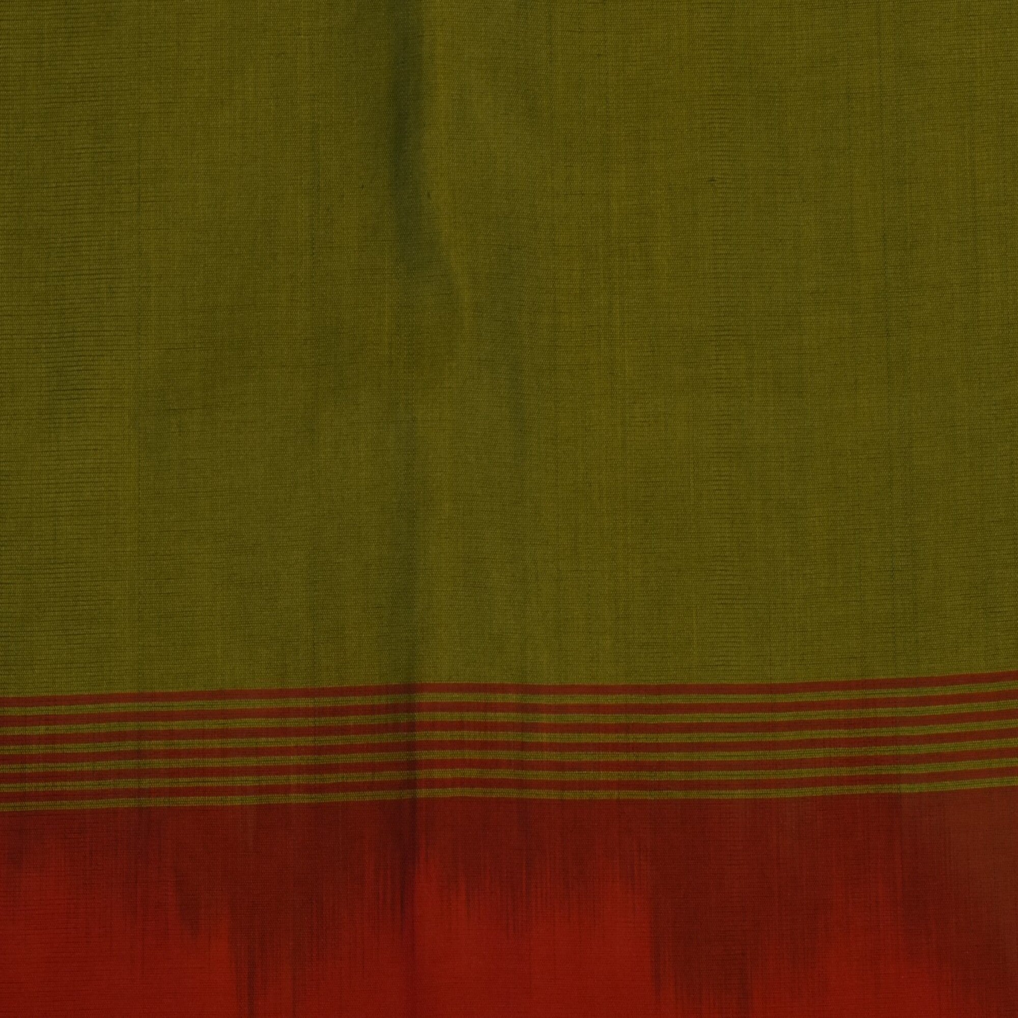 Semi Cotton green saree with mustard boarder