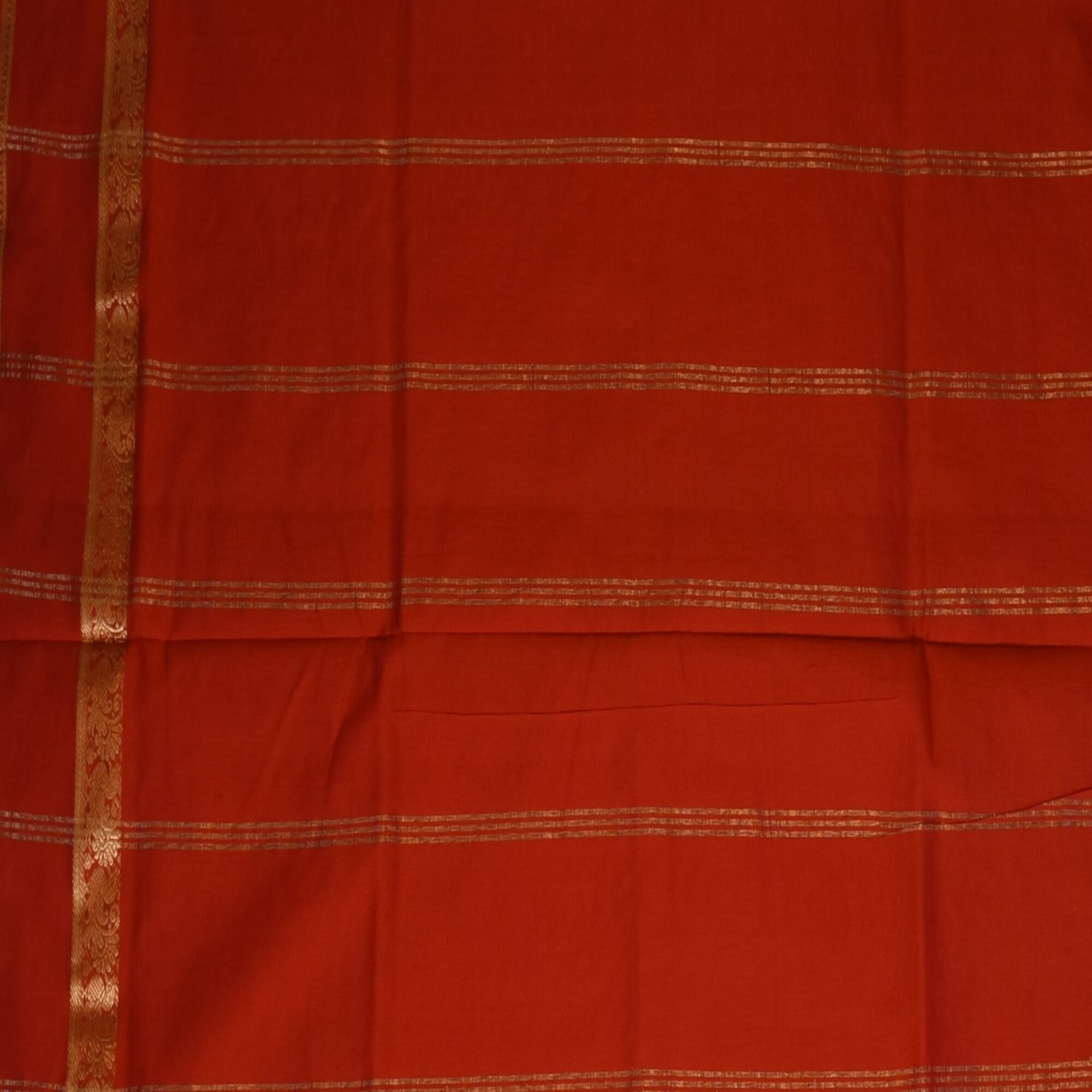 Semi Cotton green saree with mustard boarder