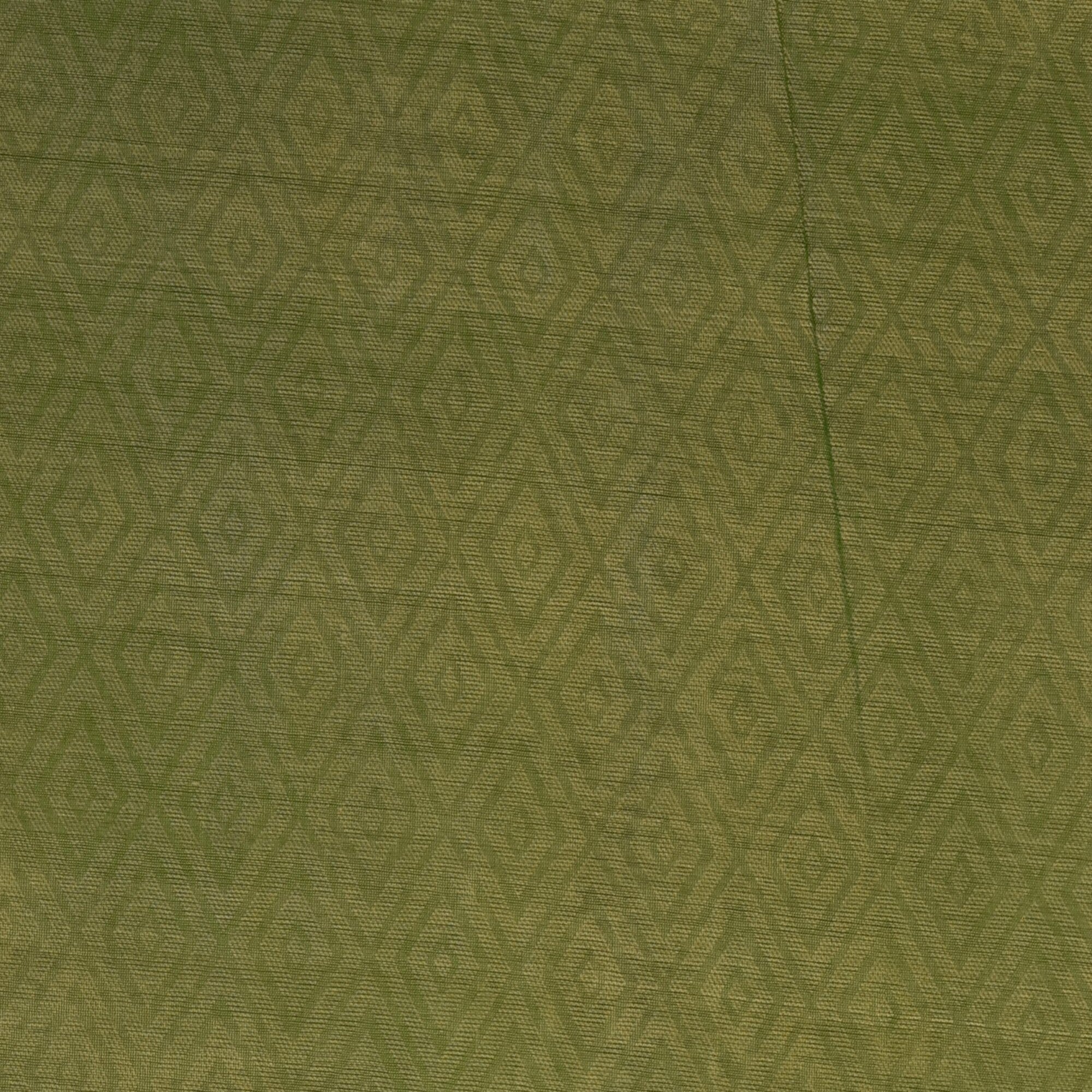 Silk cotton pista green saree with blue boarder