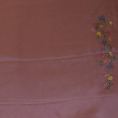 Earthy Russet Georgette Saree with Contemporary Charm