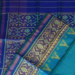 Rajkot Patola Royal Blue Saree with Blouse