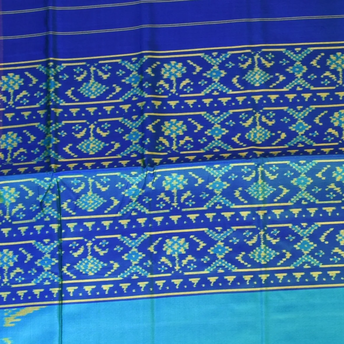 Rajkot Patola Royal Blue Saree with Blouse