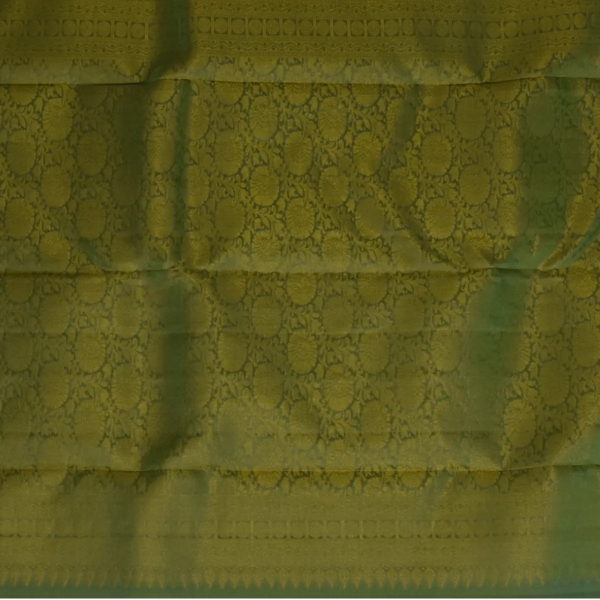 Kanchipuram Silk Teal Saree with Blouse