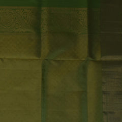 Pure silk Olive Green Saree with Blouse