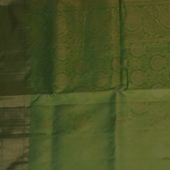 Pure silk Olive Green Saree with Blouse