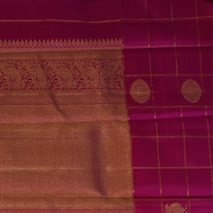 Kanchipuram Silk Purple Saree with Blouse