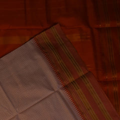 Ilkal Silk Rosewood Saree with Blouse