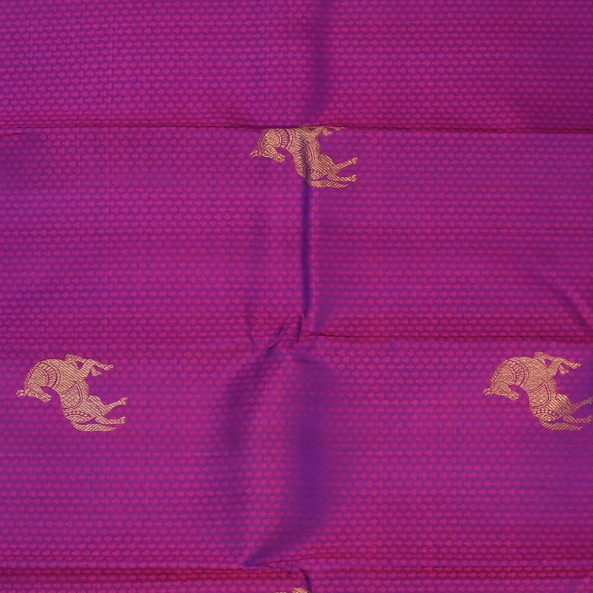 Kanchipuram Silk Magenta Saree with Blouse