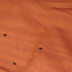 Kanchi Cotton Orange saree with thread boarder