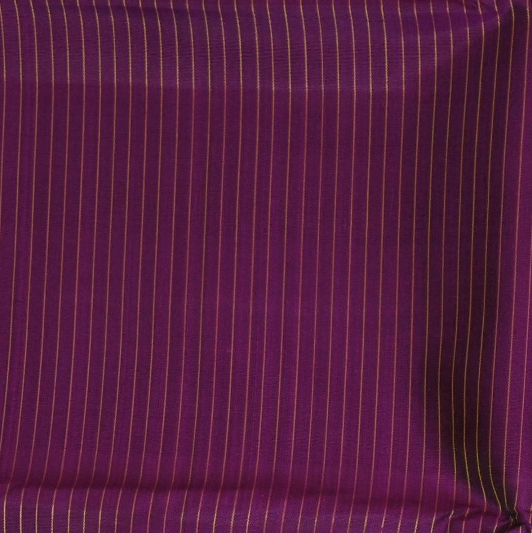 Kanchivaram Grape Wine Saree Light Green Boarder with Blouse