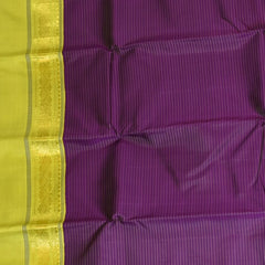 Kanchivaram Grape Wine Saree Light Green Boarder with Blouse