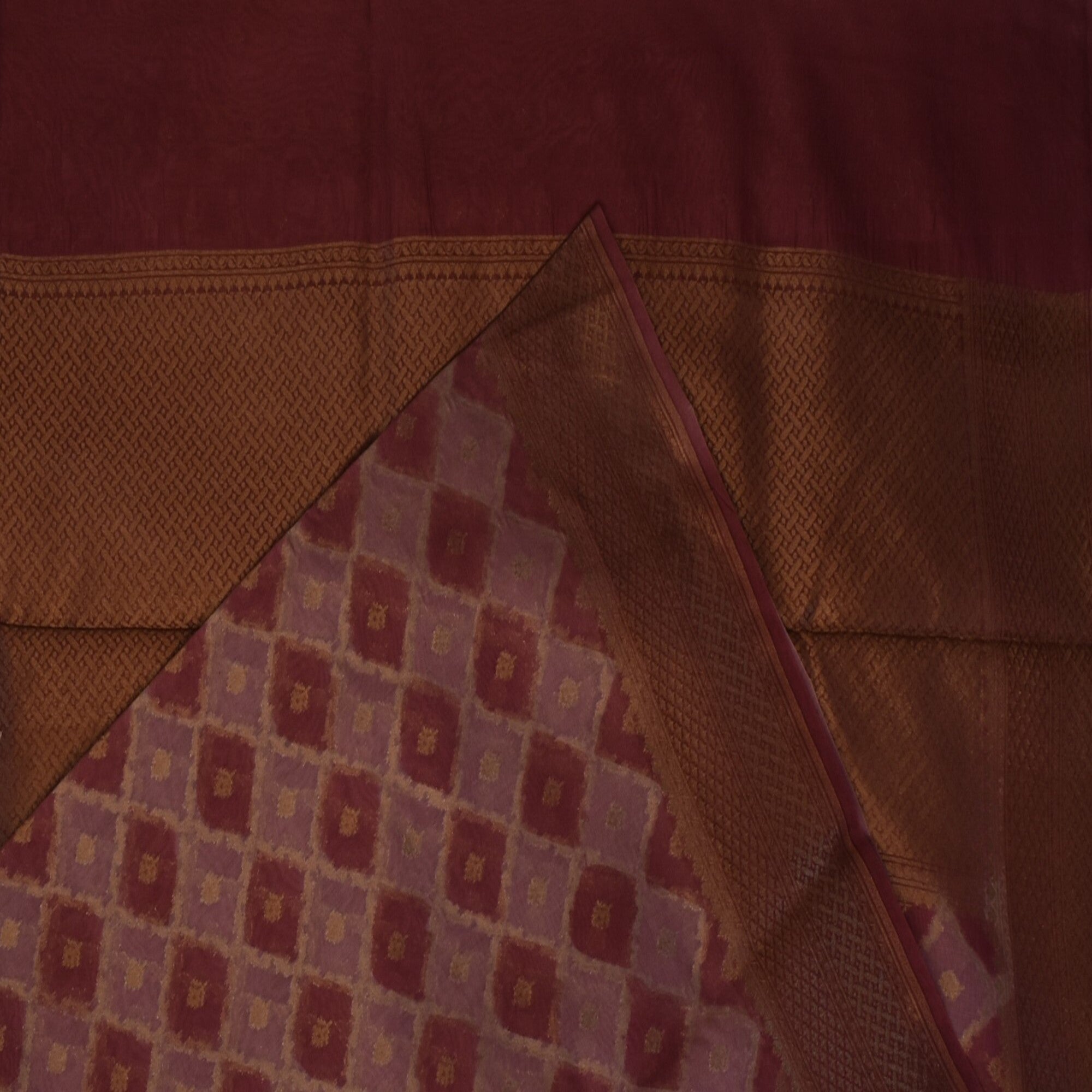 Benarasi rang kart cora cotton pink mix saree with jari work
