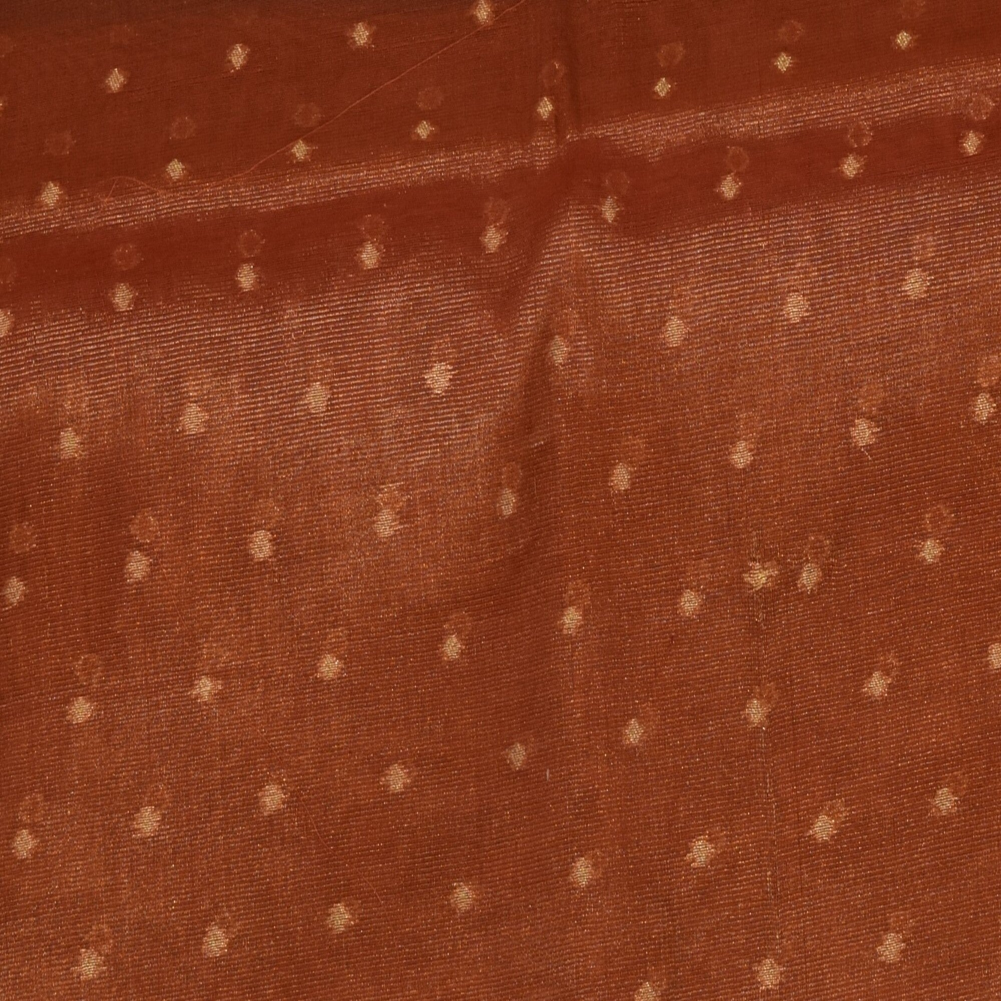 Benarasi cora tissue brick red saree with jari boarder