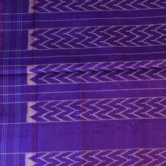 Pochampally ikkat Royal Plum Saree with Blouse