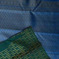 Kanchivaram Bottle Green with Blouse