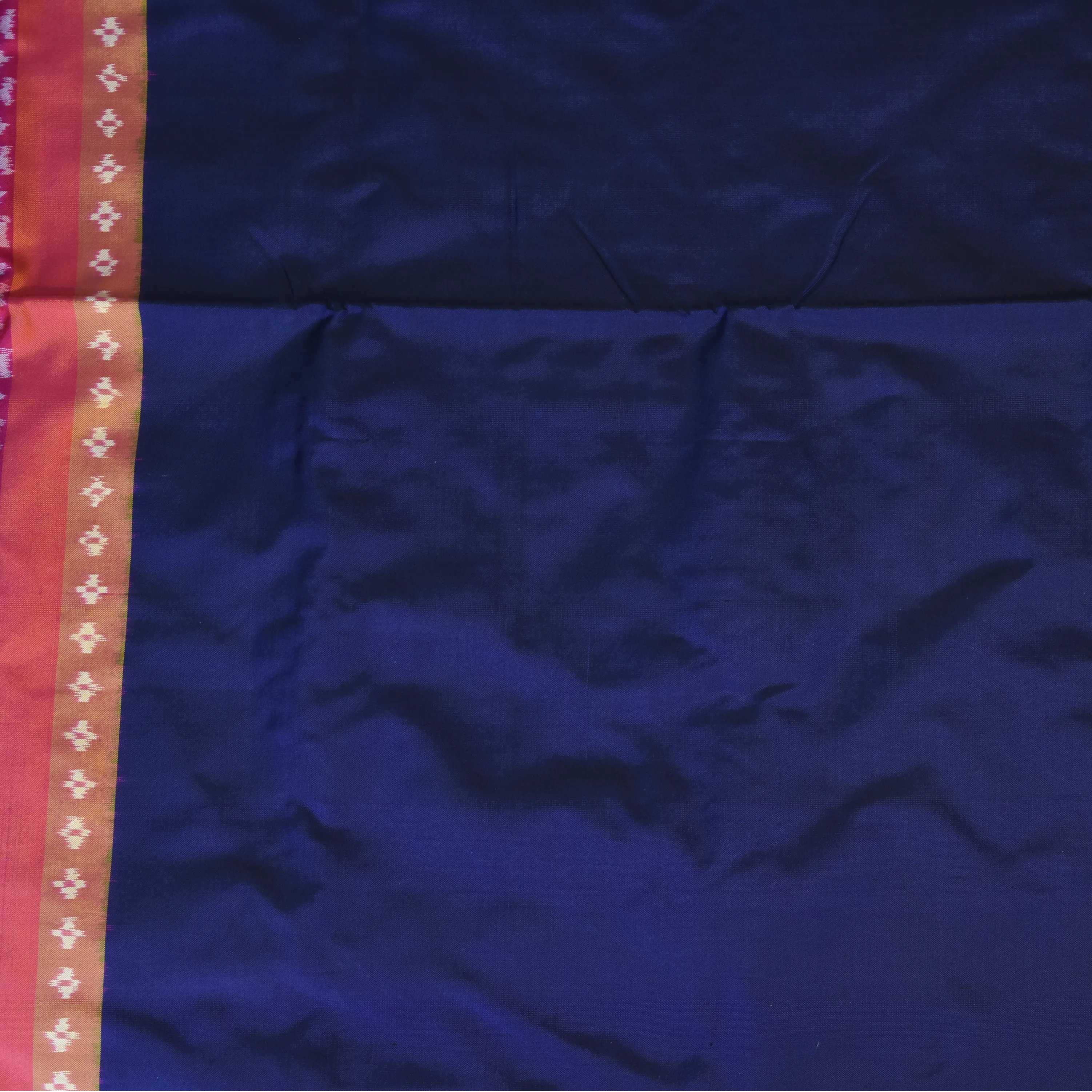 Pochampally ikkat Slate Blue Saree with Blouse