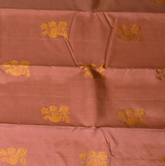 Kanchivaram Peach Saree with Blouse