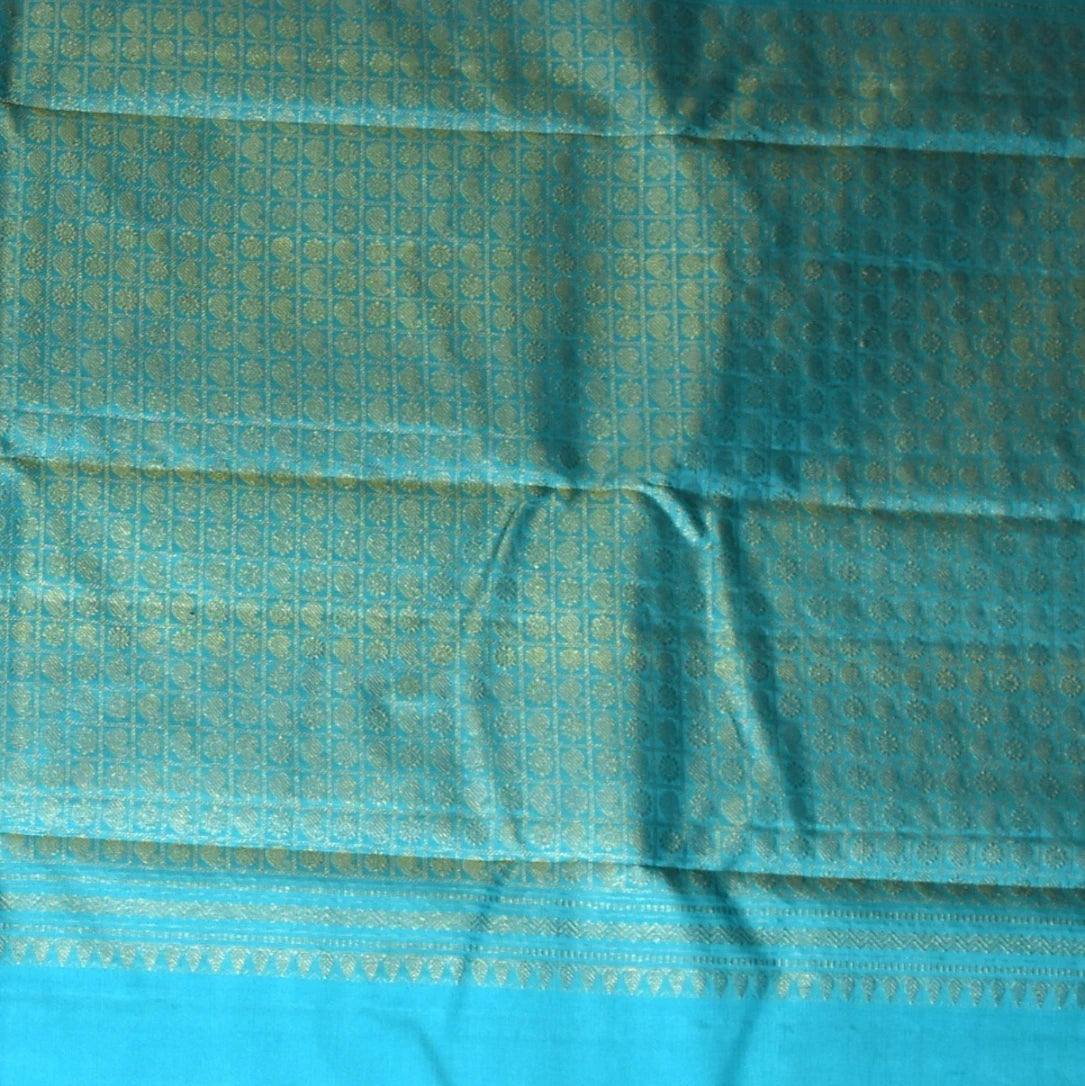 Kanchivaram Peach Saree with Blouse