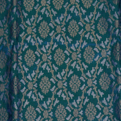 Benarasi pure silk turquoise blue saree with jari work