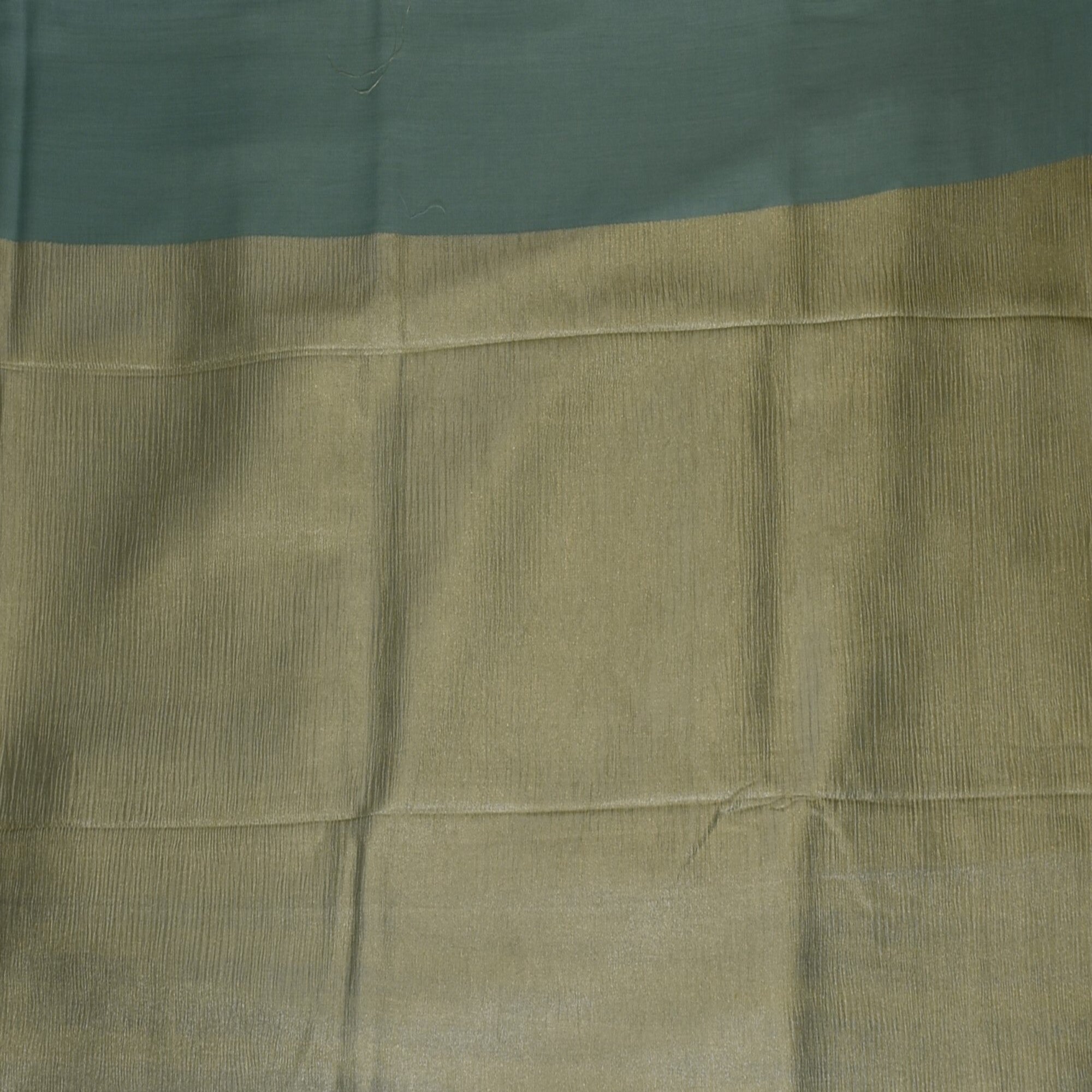 Benarasi monga silk aquamarine saree with gold jari boarder
