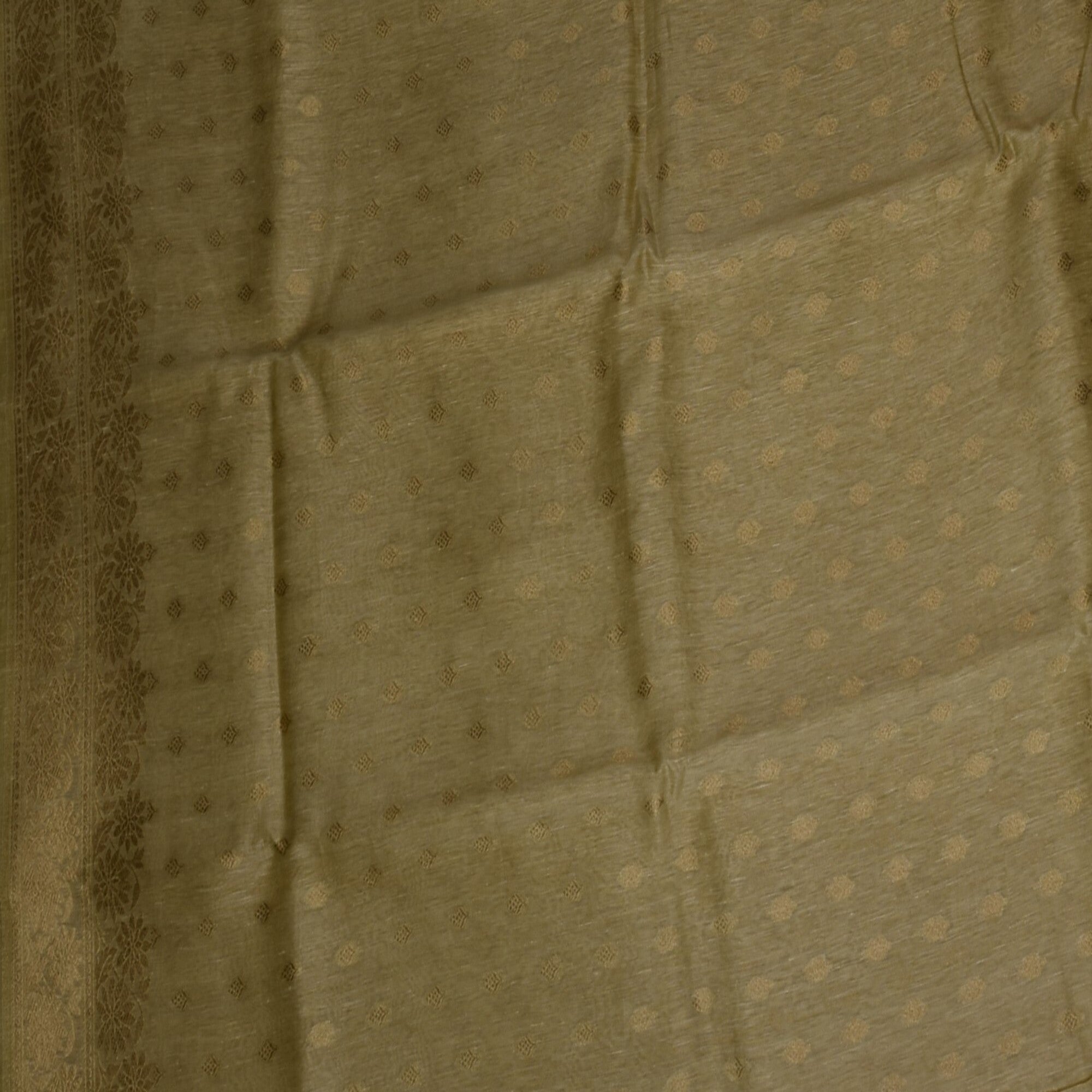 benarasi khathan silk  khadi saree with gold jari boarder