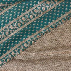 Benarasi khadi silk 2916 rs.13200 bottle green saree with jari boarder