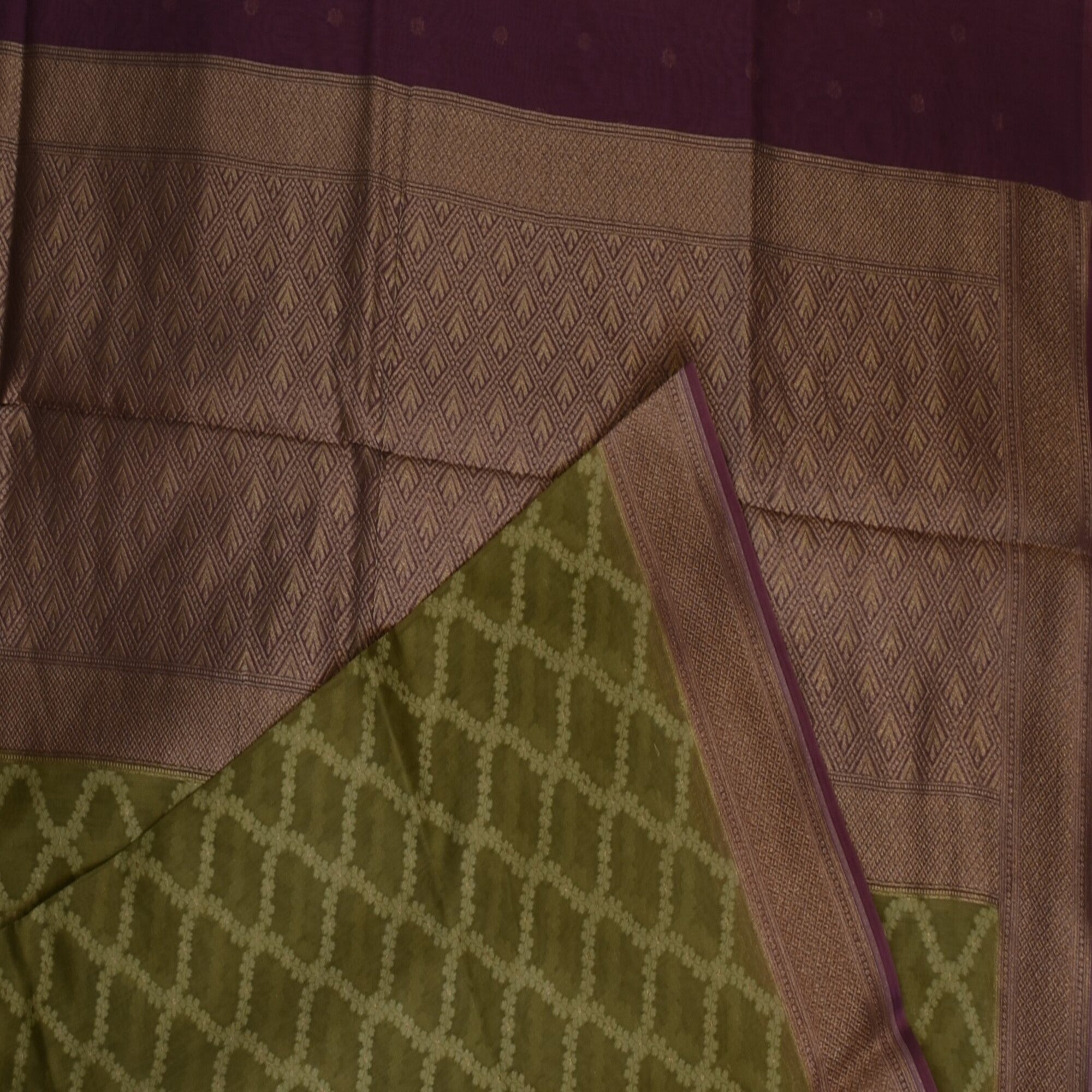 Benarasi rangkart chanderi silk lemon chiffon saree with pink jari boarder