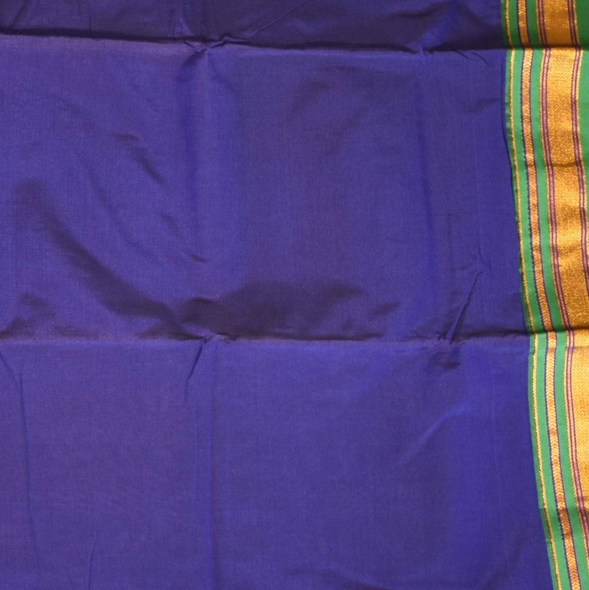 Ilkal Cotton Silk Indigo Blue Saree with Blouse