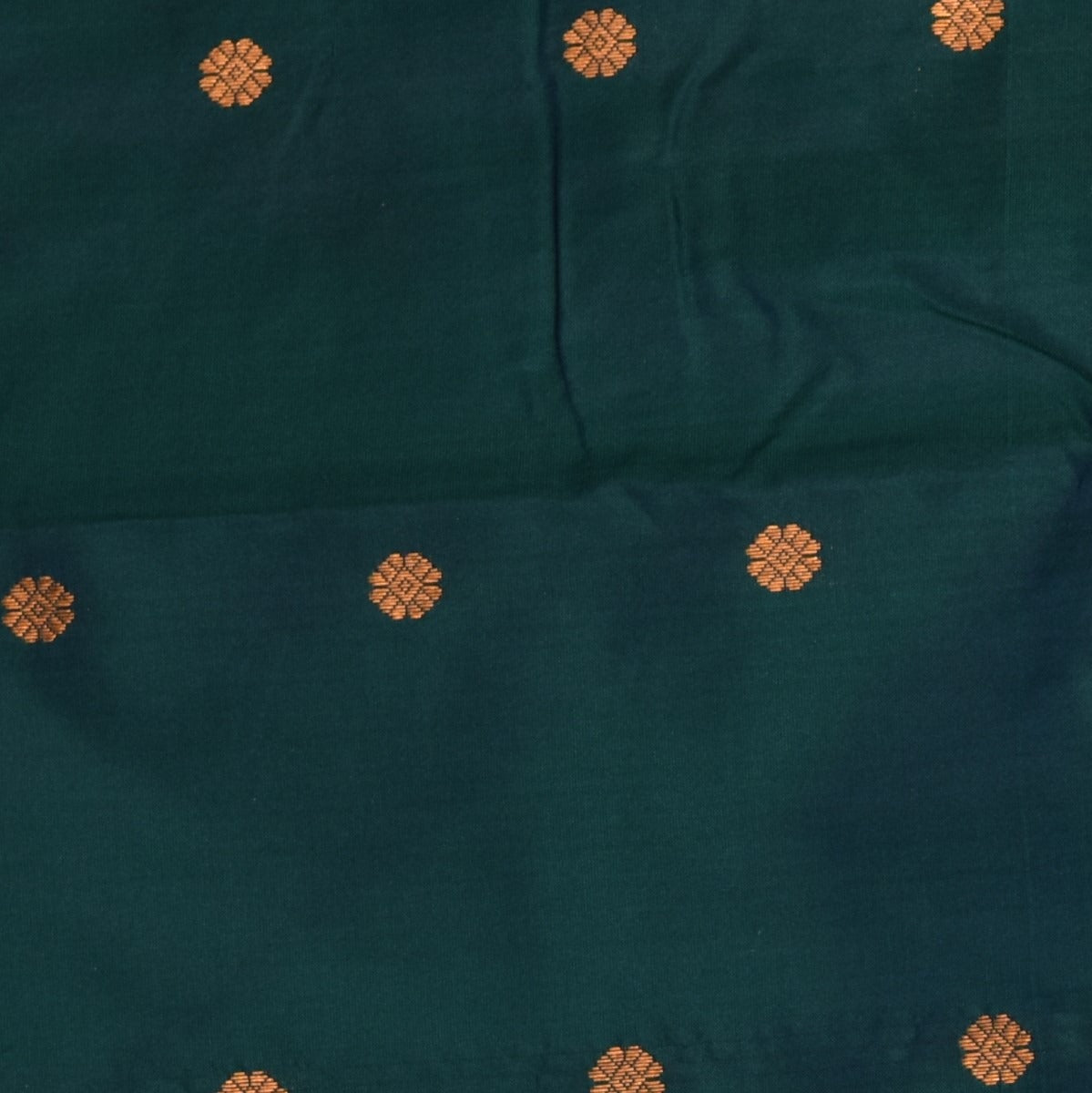 Gadwal paithani pure silk Forest Green Saree with Blouse