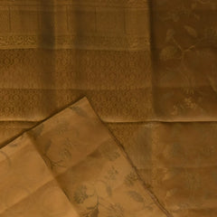 Pure silk Walnut Brown Saree with Blouse