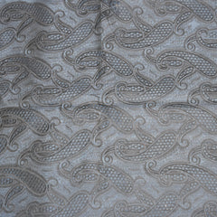 Semi Tussar navy blue saree with cut work