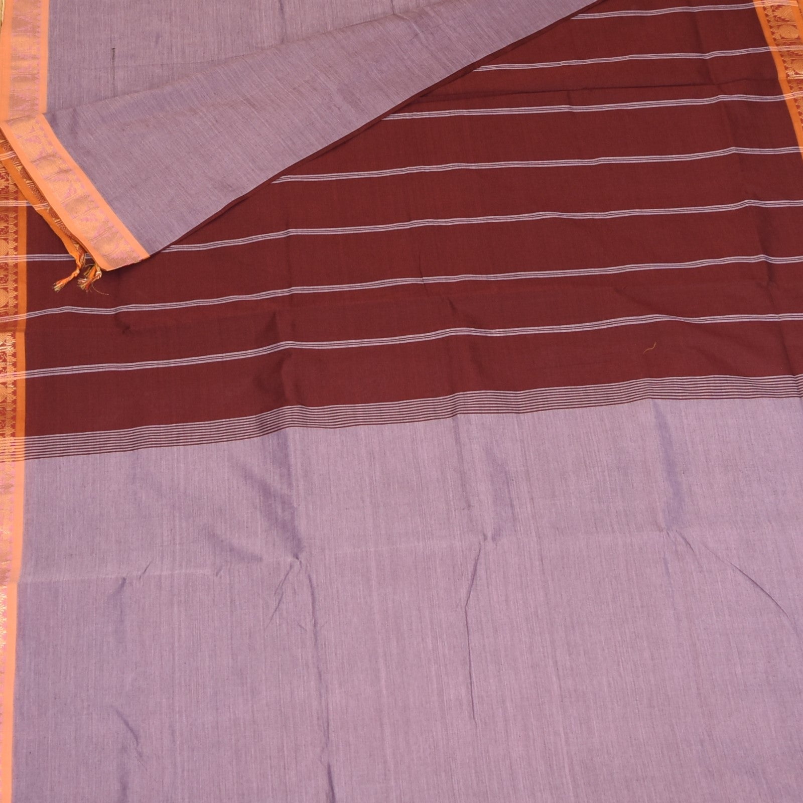 Semi silk cotton murve saree with jari boarder