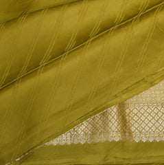 Benarasi Crepe Silk pear green saree with jari motifs