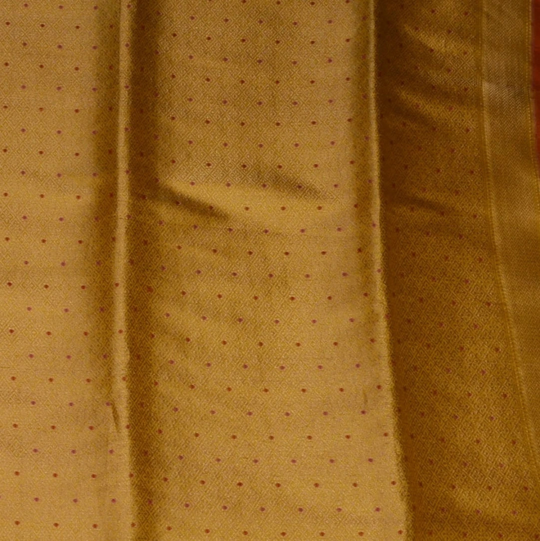 Banarasi Yellow Saree Jari Boarder with Blouse