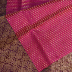 Kanchi silk magenta saree with jari boarder
