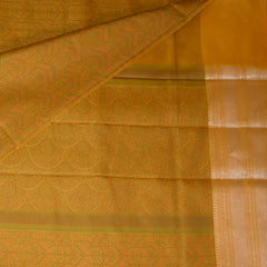 Semi Silk yellow saree with jari boarder