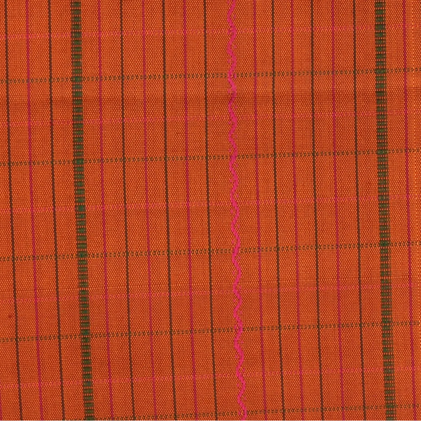 Kanchipuram Silk Rust Red Saree with Blouse