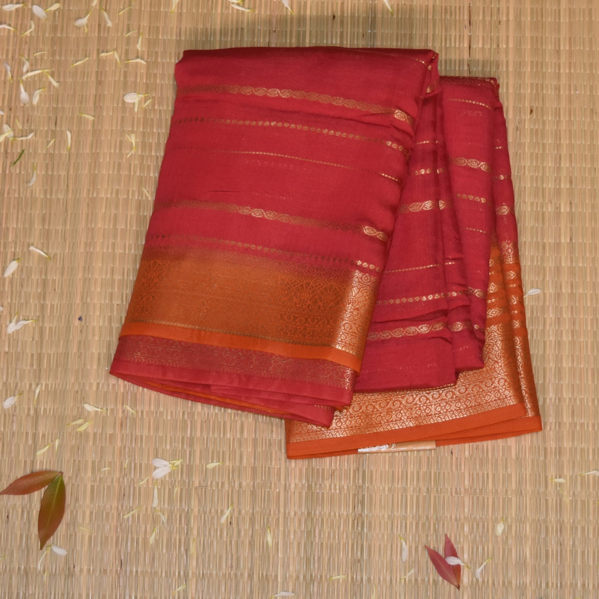 Semi Georgette pink saree with jari boarder